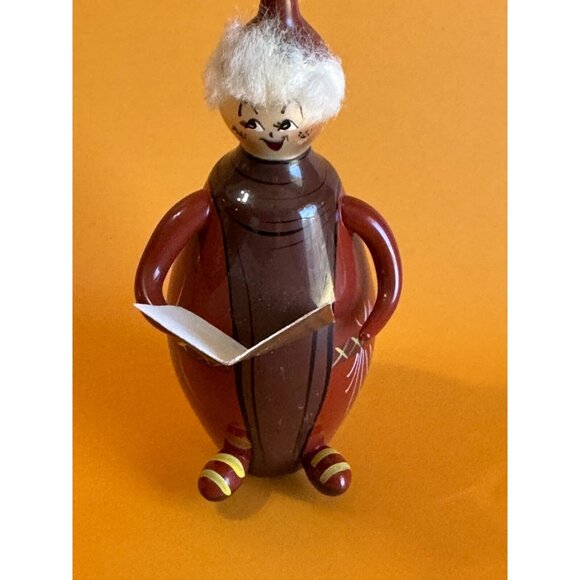 Vintage Soffieria DeCarlini Italy Caroler Hand Blown Glass Ornament 6 1/2" Rare - Picture 4 of 8